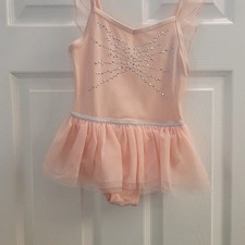 2659 Adorable leotard Kids Size 6 /6x- DANCE IN STYLE Peach color Fast Free Ship