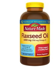 Nature Made Flaxseed Oil 1400mg 300 Softgels ...