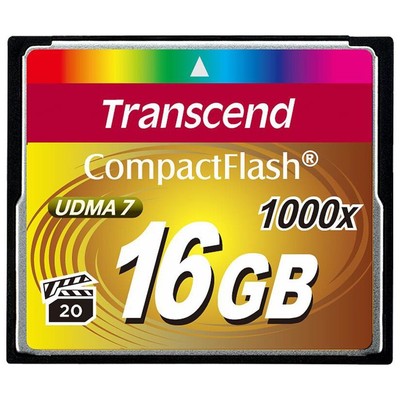 Transcend Compact Flash 16GB 1000x Speicherkarte TS16GCF1000