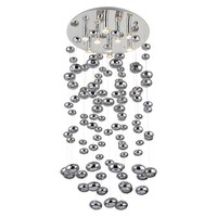 Chrom Glamour Moderne Deckenlampe Deckenleuchte 9X50W/Gu10 125X60X60 [Cm]