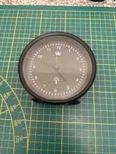 Sempre Funkwecker Analog Schwarz Geräuscharmes Uhrwerk Batteriebetrieben