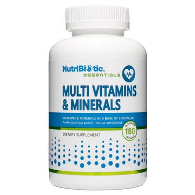 Worldwide 2 X NutriBiotic Multi Vitamins & Minerals -- 180 Capsules