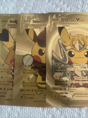 fan art pokemon cards gold Pokémon 3 Gold Foil 🔥Fan Art🔥set NM