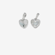 Pandora 925 #792147cz Corazones de Amistad Slide Cuelga 2 Dijes NUEVO