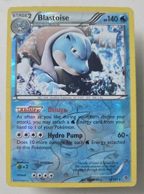 2013 Black & White - Plasma Blast Blastoise Holo Rare #16 Pokemon Card