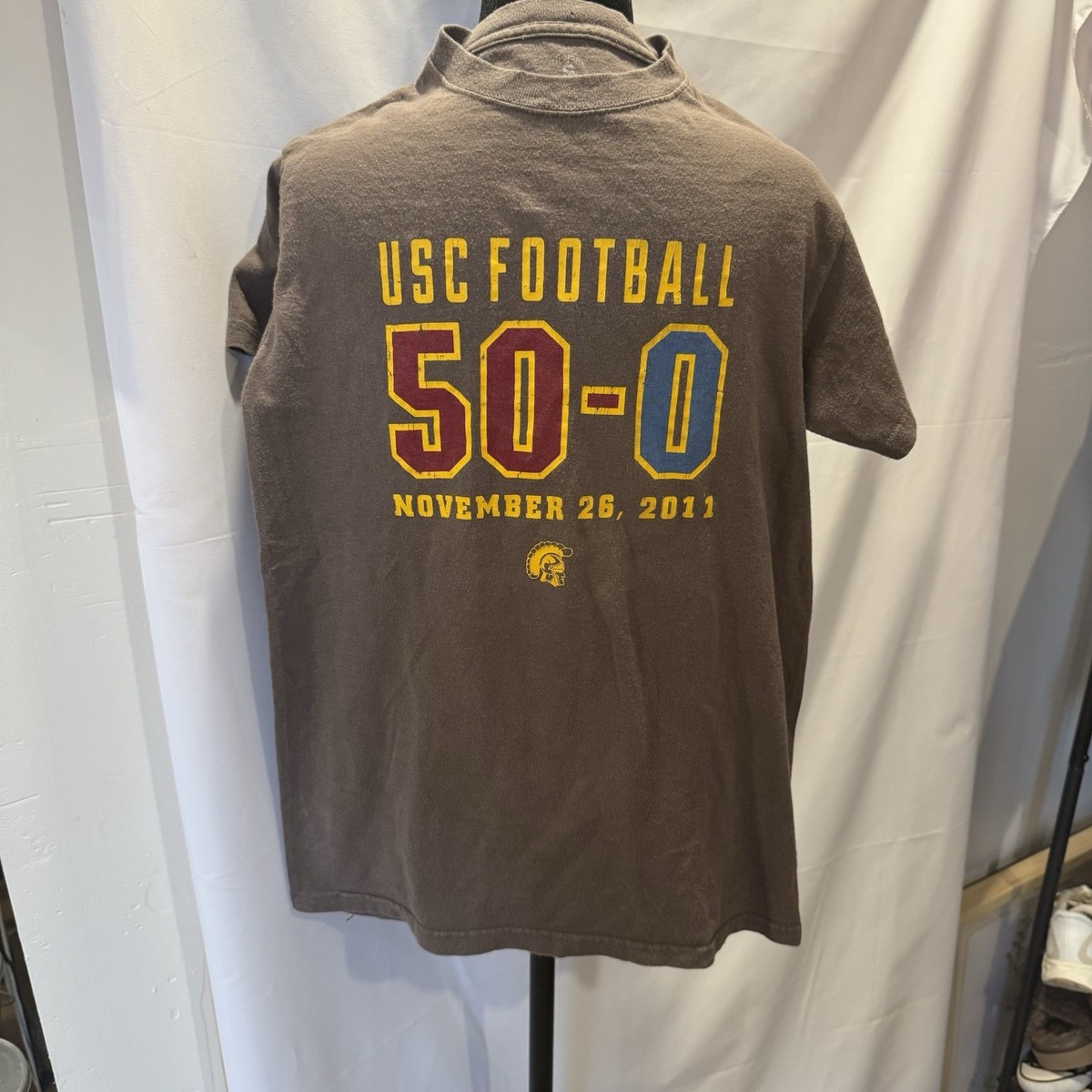 Vintage USC Trojans Football 50-0 Game T-shirt Nov. 25, 2011, Men’s Size Small View 2