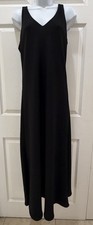 Zara Black Maxi Dress Size XL Sleeveless Long Shift Pullover Little Black Dress