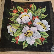 Printed needlepoint canvas Gobelin L magnolias 50x50 Canvas Only