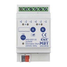 MDT technologies Dimmaktor 2-fach 3TE REG 250W 230VAC AKD-0201.02