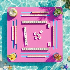 Floating Mahjong Table for Pool, No Assembly EVA Water Game Table Tray, Portable