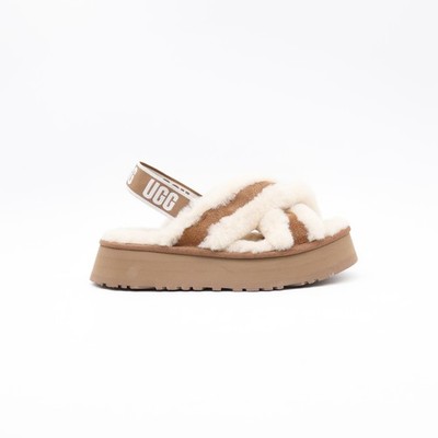 UGG Damen Fuzzy Hausschuhe Mehrfarbig Größe UK 6 Mehrmaterial Pantoffeln