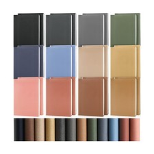PerKoop 24 Pcs A5 PU Leather Journals Soft PU Leather Cover Ruled Writing Not...