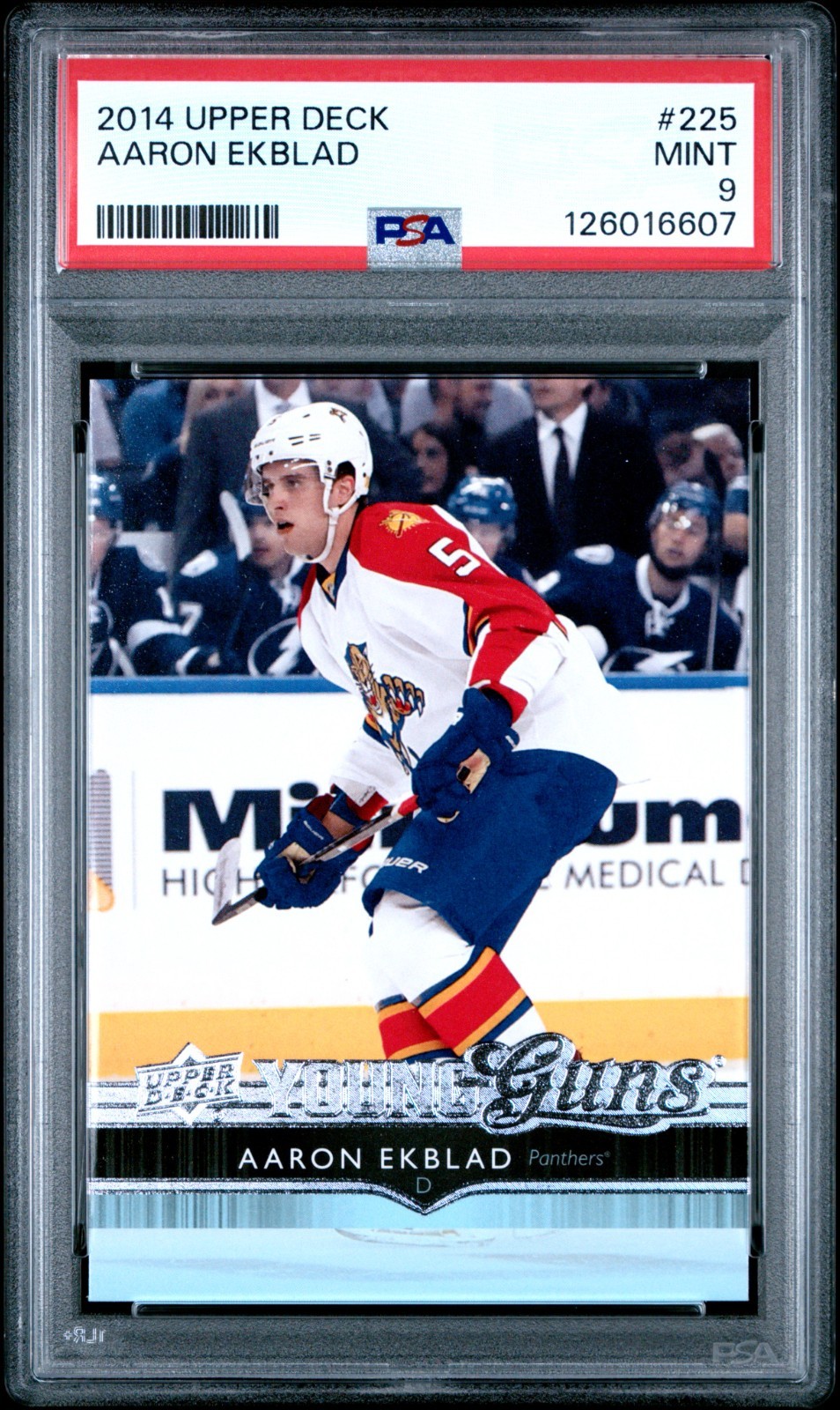 2014 Upper Deck Aaron Ekblad Young Guns ROOKIE PSA 9 MINT Panthers #225 RC
