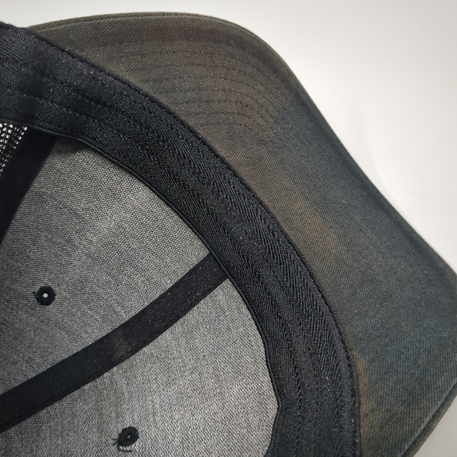 Tree Flag Leather Patch Fitted Trucker Hat Black … - image 8