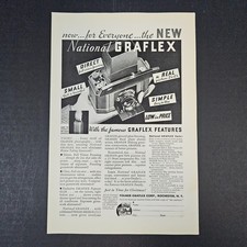 1932 National Graflex Camera Folmer Corporation Vintage Print Ad Rochester NY