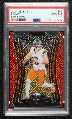 2024 Panini Select Suite Level Red Prizm 23/49 Bo Nix #382 Rookie RC 1gw7