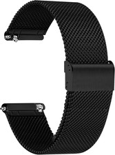 Mesh Watch Band Metal - Black Quick Release Watch Bands for Men Women - Stainles