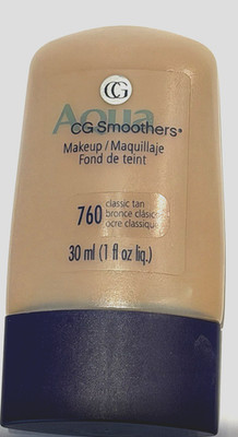 1 X Covergirl Aqua CG Smoothers Makeup #760 CLASSIC TAN