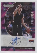 2020 Panini Prizm Draft Picks Prospect Purple Ice 10/99 Uros Trifunovic Auto 0c2