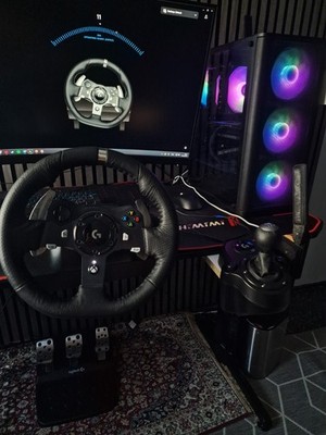 Logitech G920 Lenkrad, Shifter & DIY Handbremse