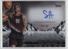 2023-24 Midnight Rookie Horizon Signatures Moon Beam /50 Scoot Henderson Auto RC