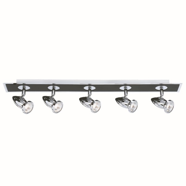 Stilvolle Deckenleuchte In Schwarz 5X GU10 Deckenlampe Drehbar Beleuchtung Innen-image