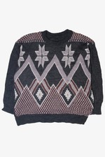 Vintage Dark Gray 80s Sweater 1980s 