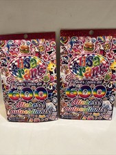 Lot Of 2 Lisa Frank Sticker Book 10 Sticker Sheets 1,169 Stickers
