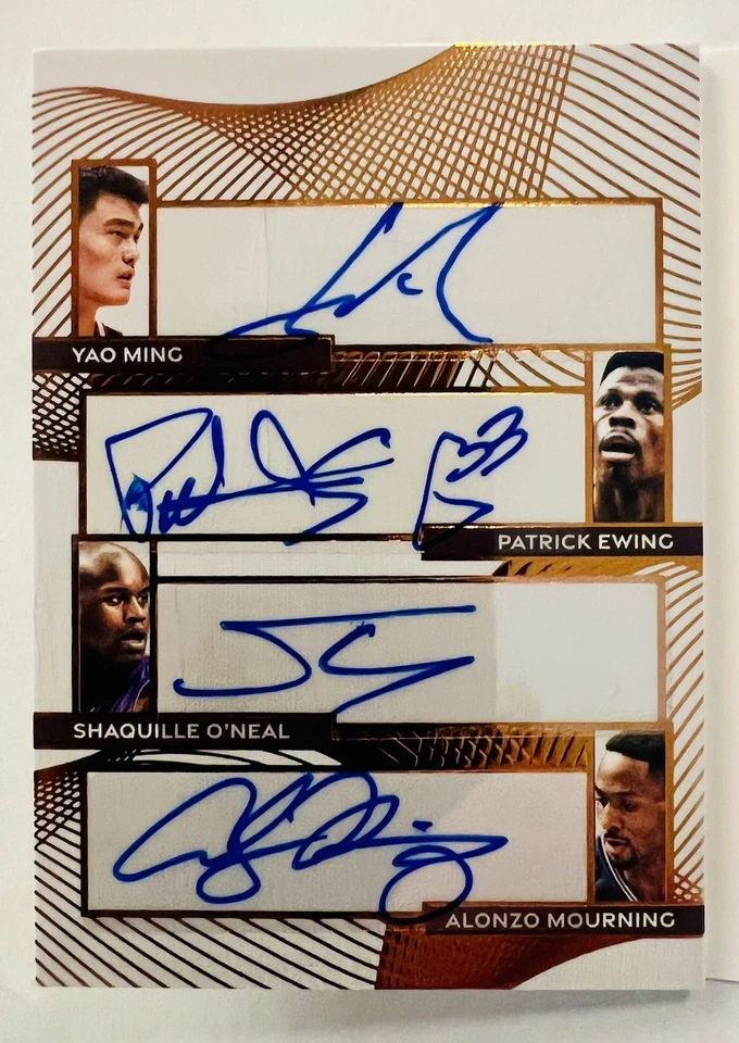 2025 Leaf History Book Dominant Dozen Auto /15 Yao Shaq Ewing Iverson Kidd + SSP - Image 2 of 4