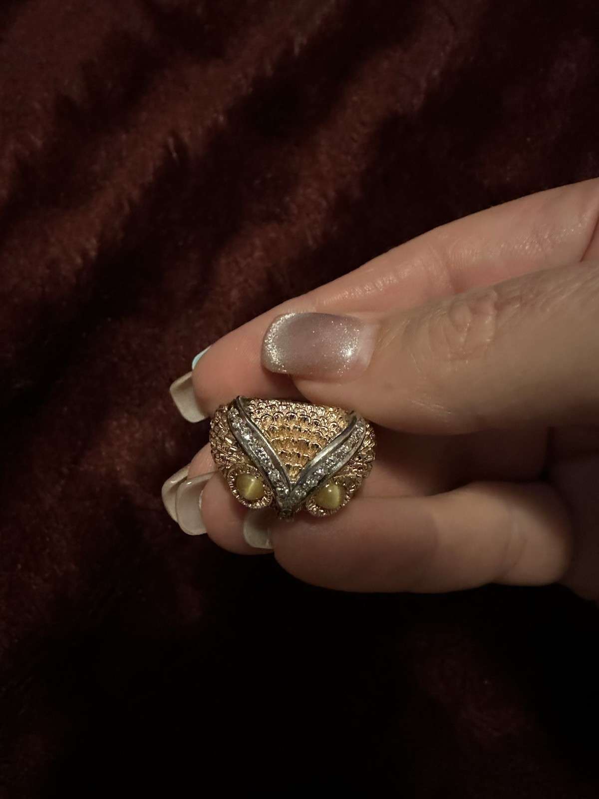 Owl Ring (14k) - image 5
