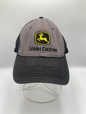 John Deere Lawn Mower Trucker Snapback Hat Ca...