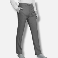 Calvin Klein Men's Gray Flat Front X Slim Fit Performance Dress Pants Sz 36W 32L