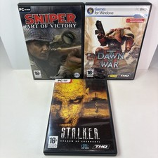 Retro PC Game Bundle S.T.A.L.K.E.R. Shadow of Chernobyl Dawn of War Sniper