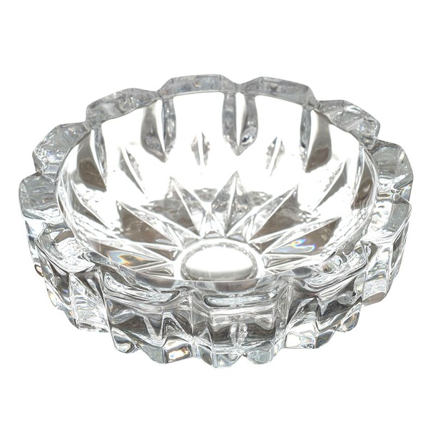 Aschenbecher Glas 13,5 Cm Transparent Abgerundet Raucher ZubehöR Aschenbecher-image