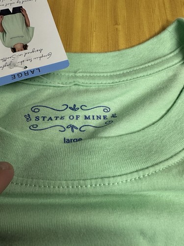 T-shirt maglietta donna State Of Mine grande come nuova Missouri 16470 verde - Foto 4 di 5