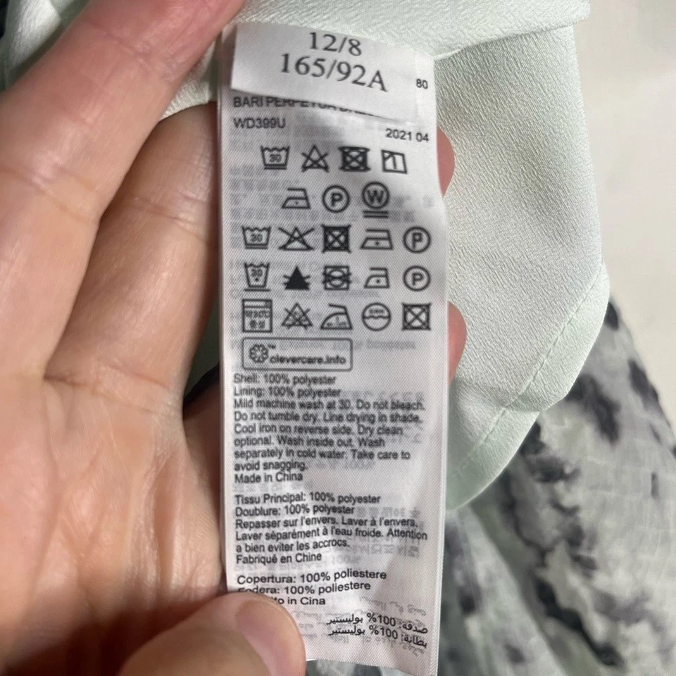 NUEVO ALL SAINTS NUEVO CON ETIQUETAS Vestido Bari Perpetua Manga Larga en Gris Suave Talla 8 para Mujer’s Foto 4 de 4