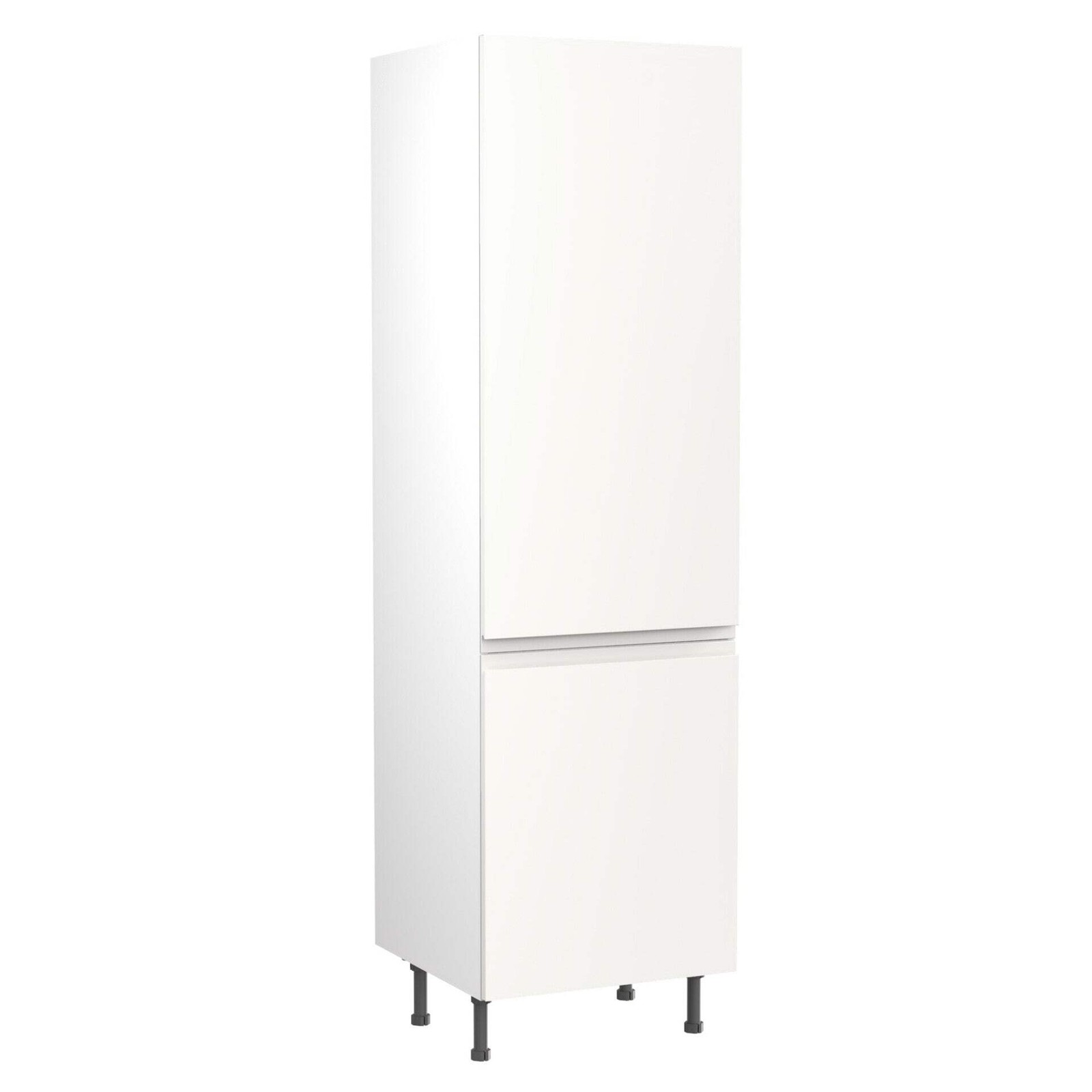 J-Pull UltraMatt White Base Kitchen Cabinets with UNICLIC Technology, Flat packe