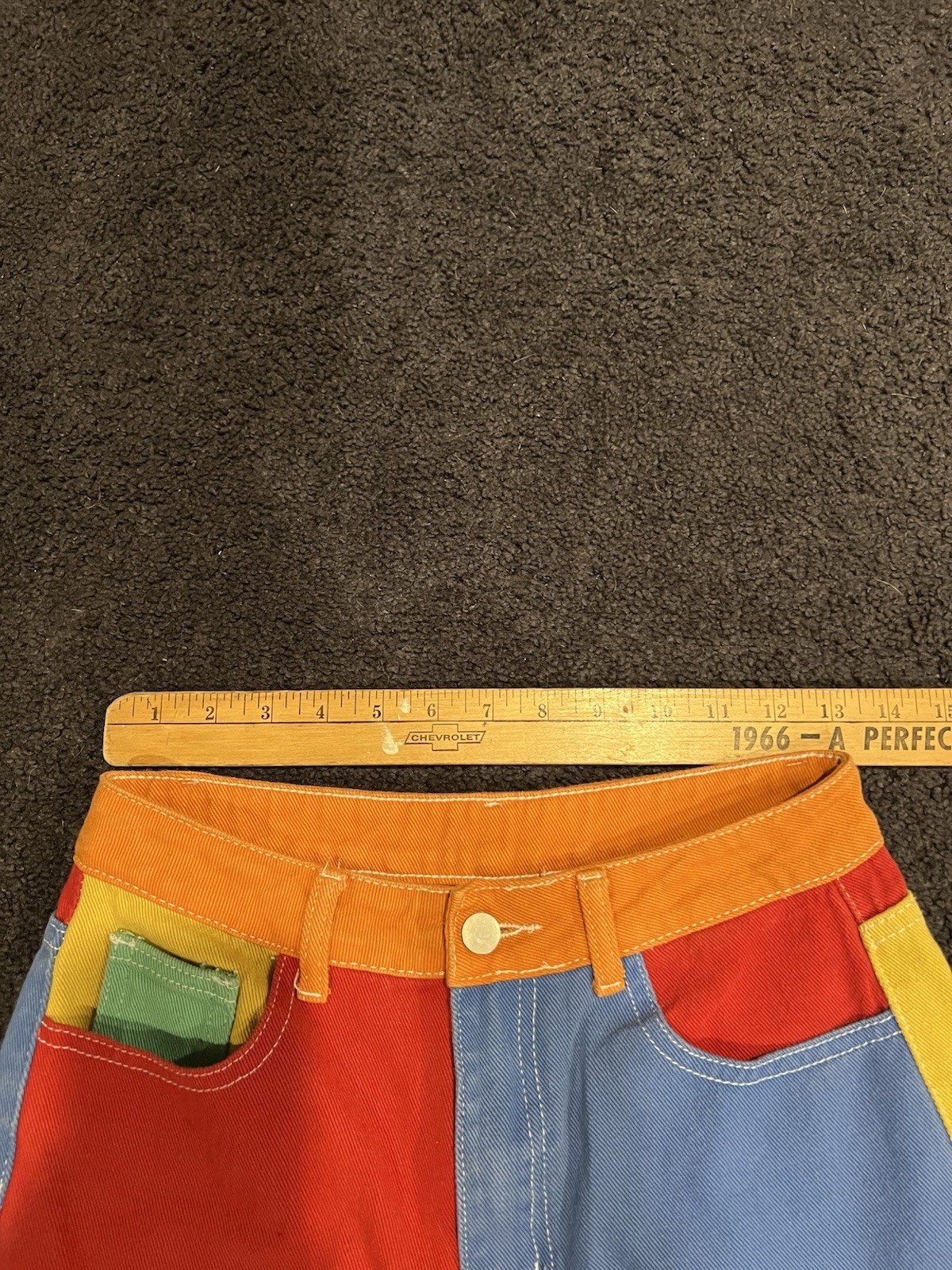 Women’s Shein Multicolor Patchwork Denim Jean’s S… - image 3