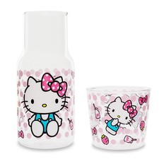 Sanrio Hello Kitty Pink Dots 18-Ounce Glass P...