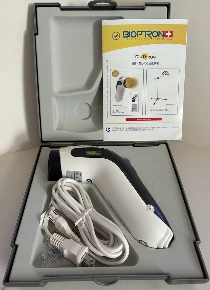 Bioptron YouTHron " 2022 " LIGHT THERAPY 100-240V " Very Good " ! Japan Import - Image 2 of 4