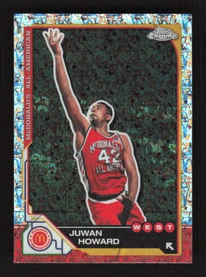 Juwan Howard 2025 Topps Chrome McDonald s All American McFlurry Refractor #83