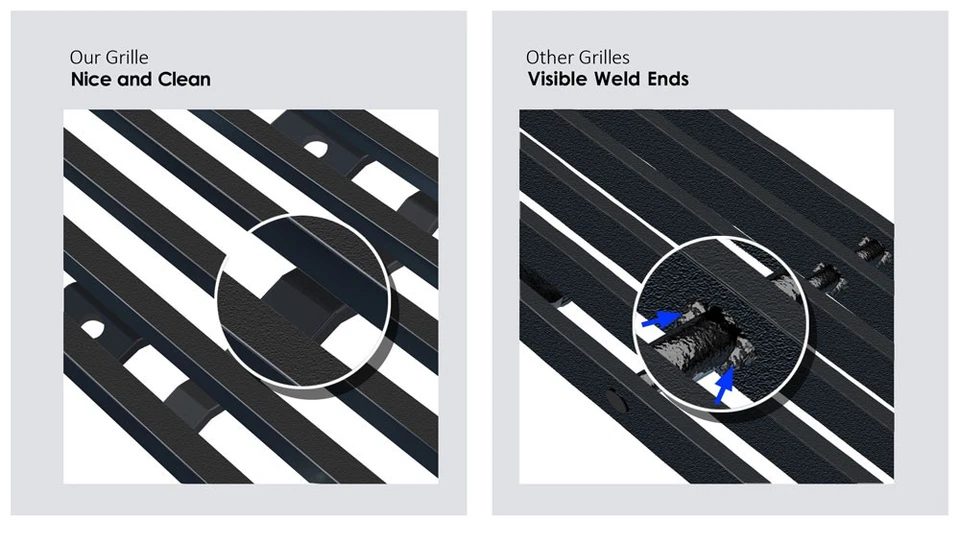 Se adapta a Saturn Vue 2006-2007 parachoques negro acero inoxidable negro billet rejilla inserto Foto 4 de 4