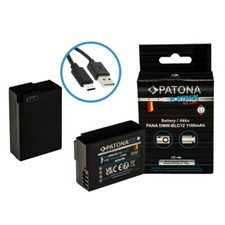 2x Akku für Panasonic DMW-BLC12 mit USB-C Input FZ2000 FZ300 GX8 G81 GH2 PATONA