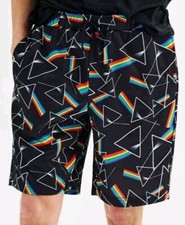 NEW Men's Pink Floyd Lounge Shorts Dark Side of Moon Prism Sleep Shorts Sz. 2XL