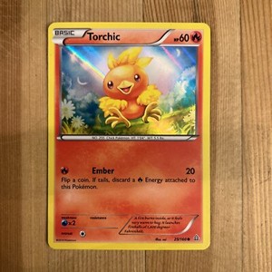 Torchic - 25/160 - Sheen Holo Collector Chest Exclusive LP English Pokemon
