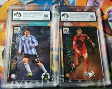 2010 Panini FIFA World Cup South Africa #44 & #162 Messi & Ronaldo +3 more cards