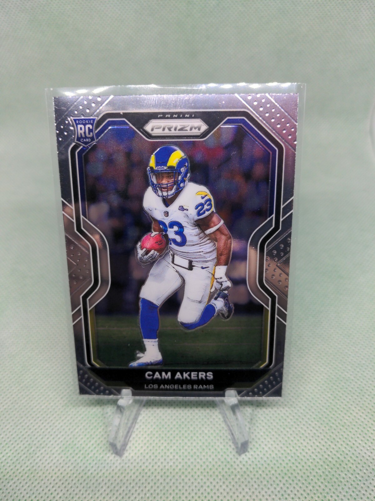 2020 Panini Prizm Cam Akers Base RC #376 Los Angeles Rams Rookie Football