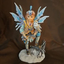 Leonardo Collection Faerie "Hunters Moon" by Christine Haworth Limited Ed Owl 