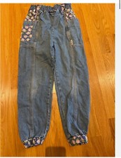 vintage gitano girls 12 floral rose jeans