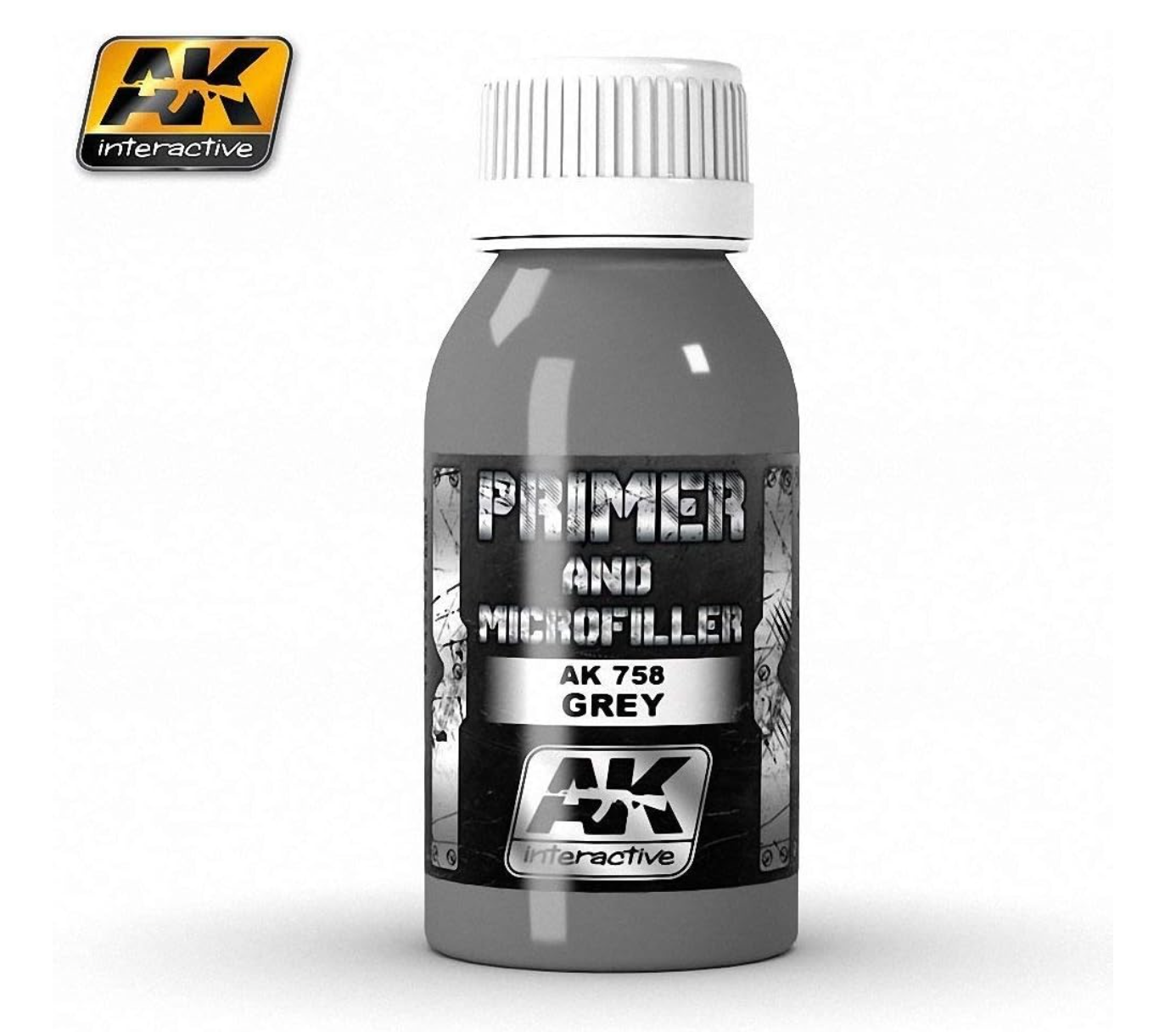 Primer and Microfiller  Grey /Grigio  AK Interactive 100 ml  AK 758